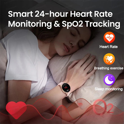2025 NFC Smart Watch Amoled HD GPS Track Sports Heart Rate Bluetooth Call Waterproof Ladies Women Smartwatch For Women's Gift
