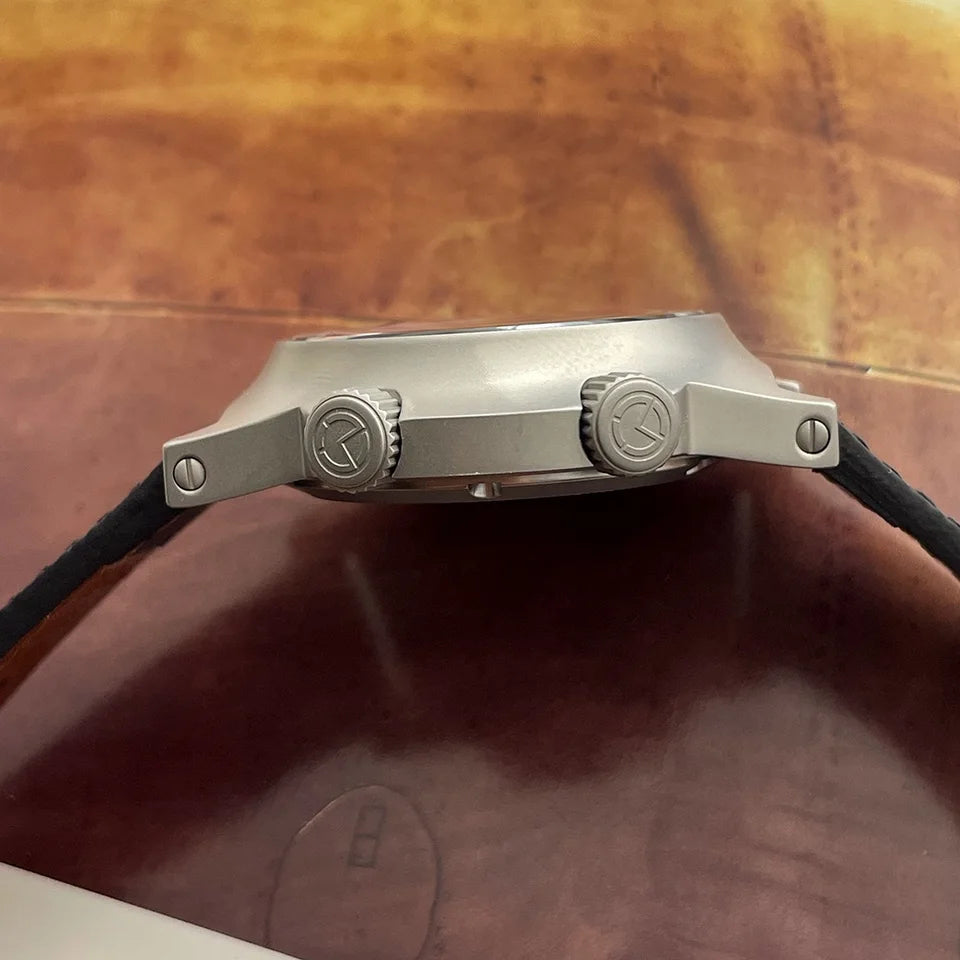 NEW Merkur Dual Crown Pilot Skin Diving Watch 100m Retro Manual Mechanical Watches for Men Watch Vintage 42mm Reloj Hombre